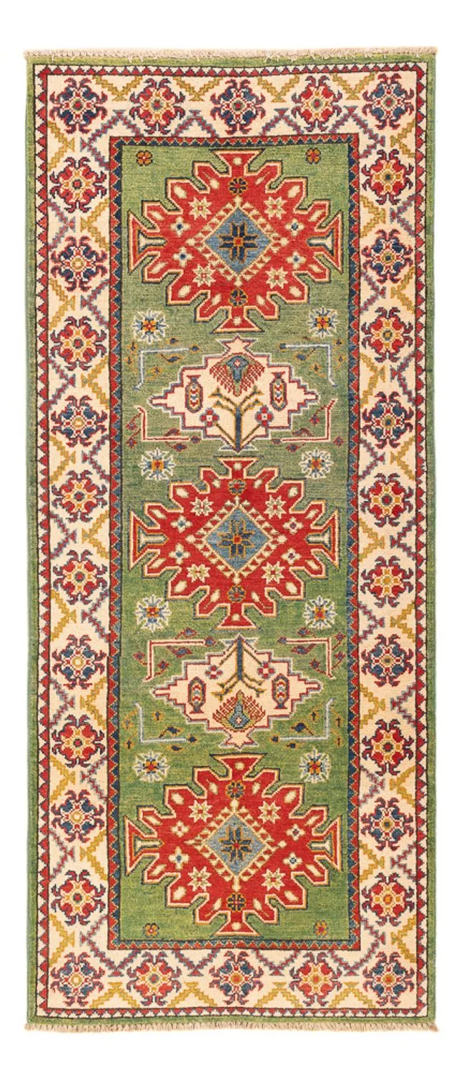 Läufer Ziegler - Kazak - 83 x 192 cm - grün