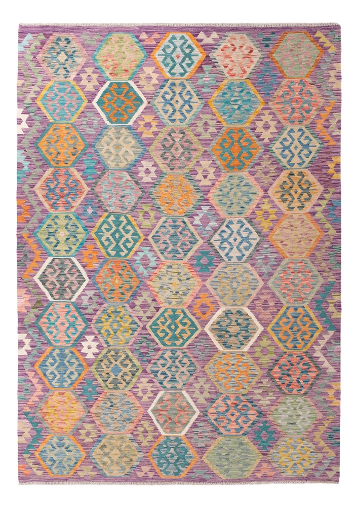 Kelim Teppich - Splash - 182 x 258 cm - bunt