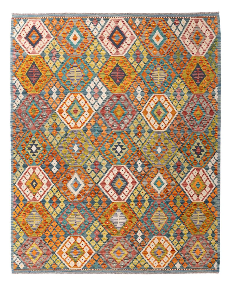 Kelim Teppich - Splash - 193 x 236 cm - bunt