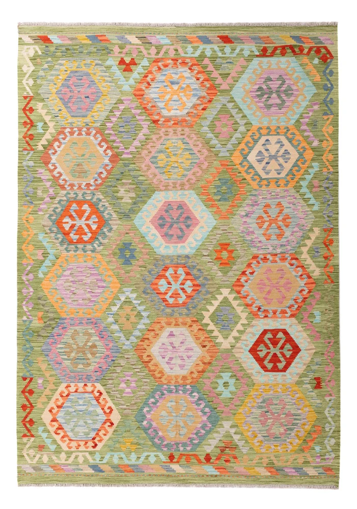 Kelim Teppich - Splash - 177 x 249 cm - bunt
