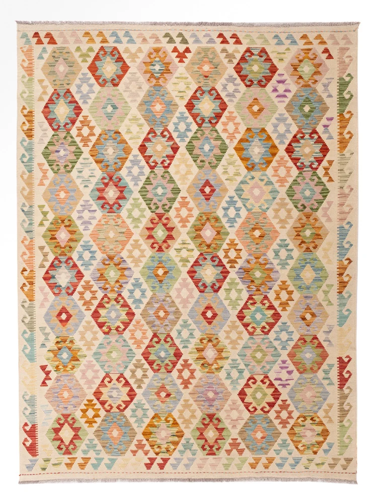 Kelim Teppich - Splash - 181 x 247 cm - bunt
