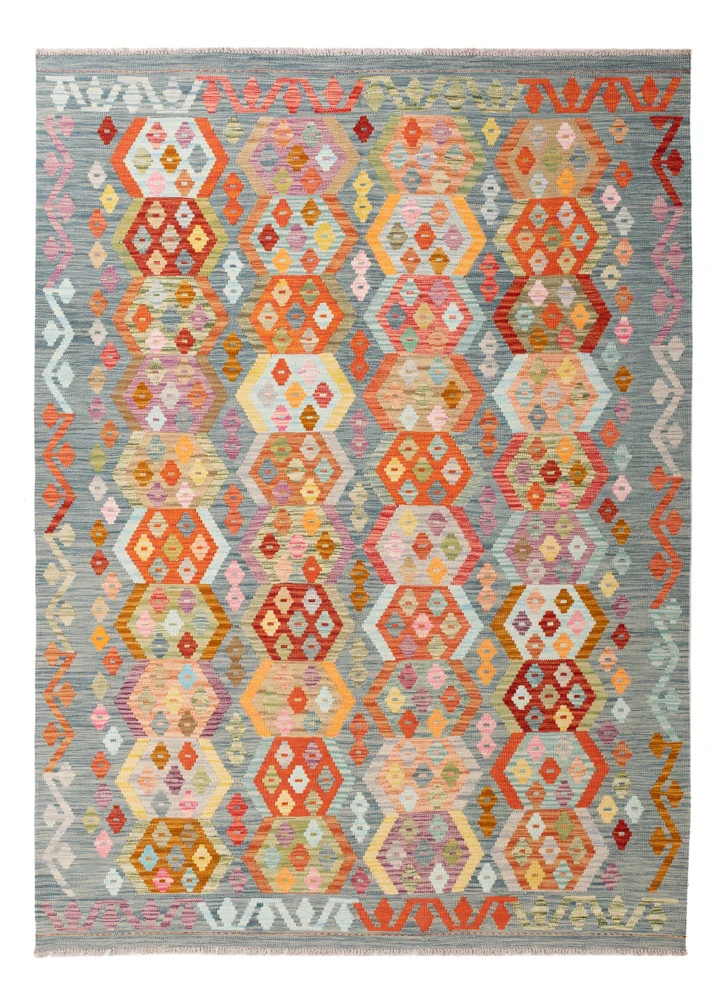 Kelim Teppich - Splash - 178 x 242 cm - bunt