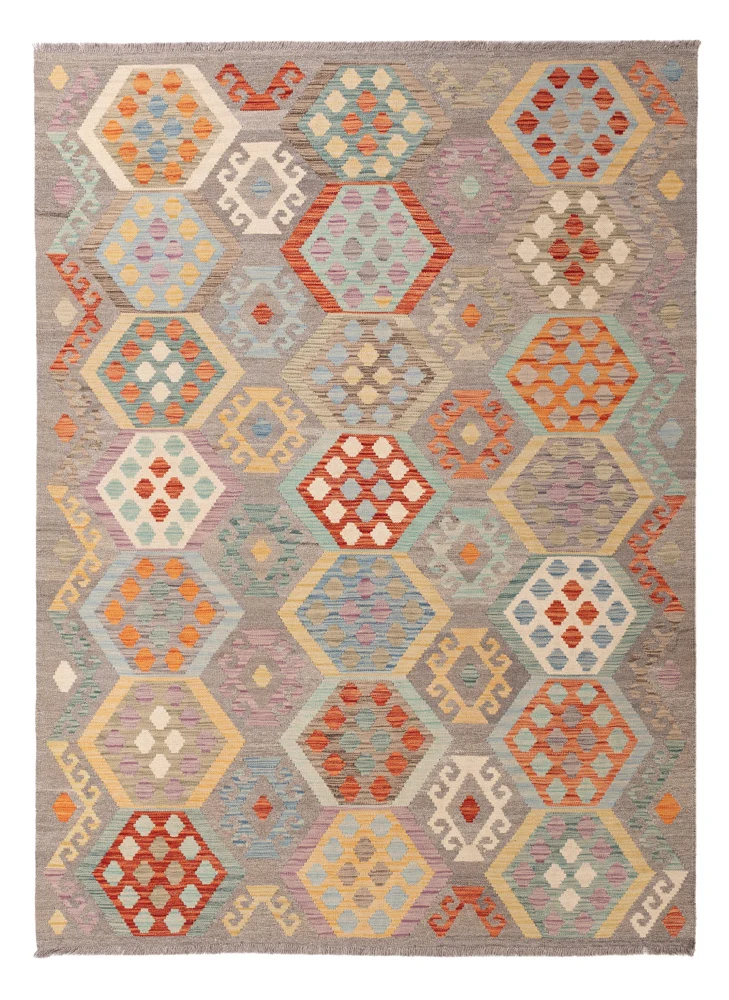Kelim Teppich - Splash - 178 x 246 cm - bunt
