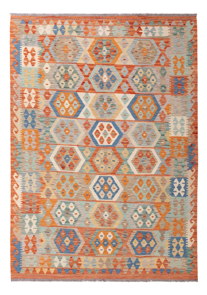 Kelim Teppich - Splash - 174 x 249 cm - bunt