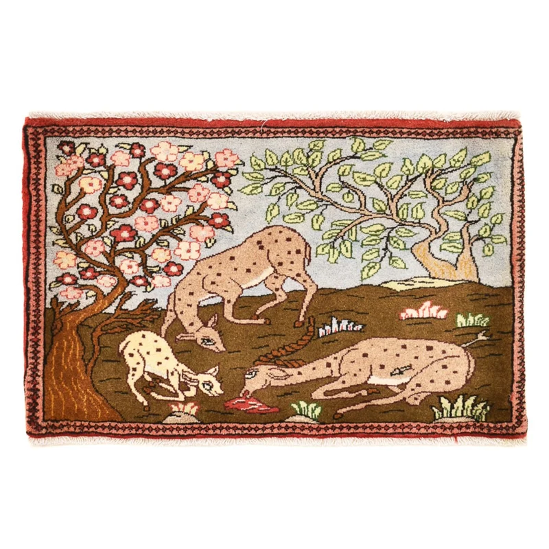 Perserteppich - Nomadic - 45 x 67 cm - mehrfarbig