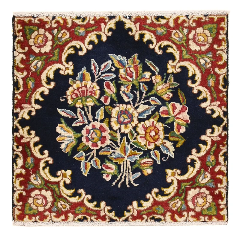 Perserteppich - Nomadic quadratisch - 50 x 50 cm - dunkelrot