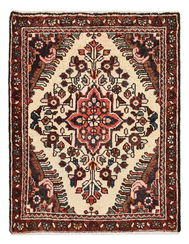 Perserteppich - Nomadic - 60 x 77 cm - hellbeige