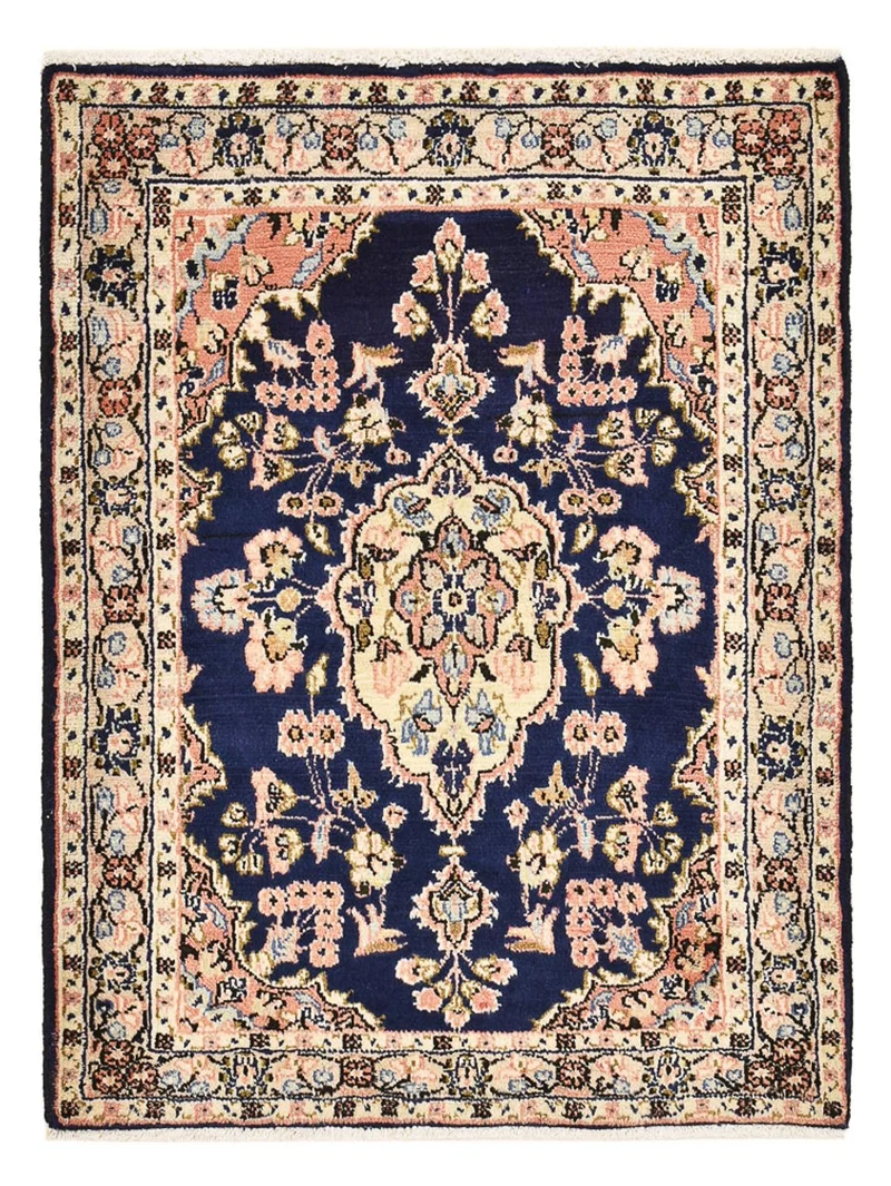 Perserteppich - Nomadic - 65 x 87 cm - dunkelblau