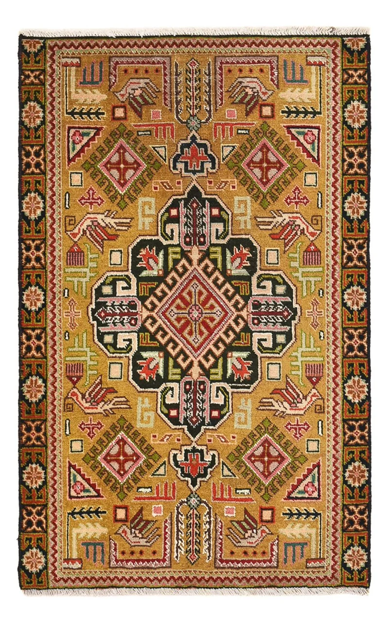 Perserteppich - Nomadic - 53 x 82 cm - olivgrün