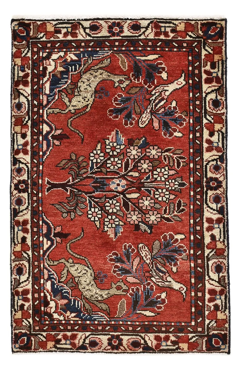 Perserteppich - Nomadic - 67 x 108 cm - rot