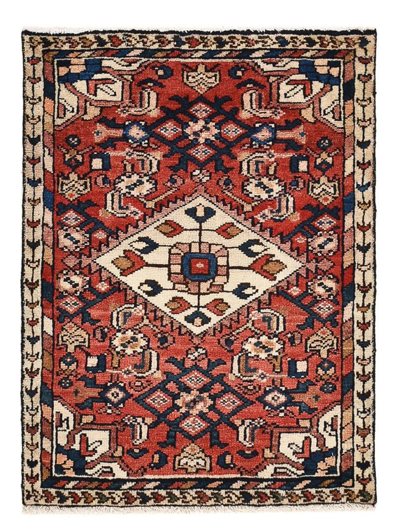 Perserteppich - Nomadic - 56 x 75 cm - rot