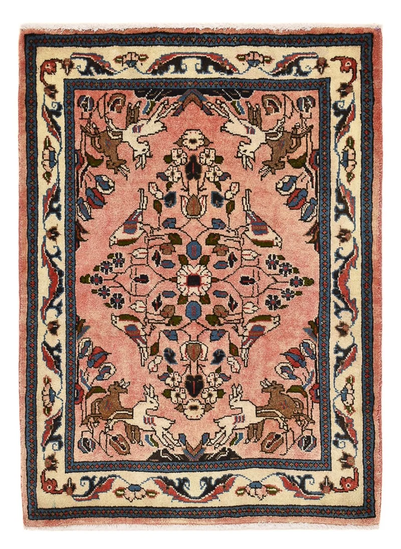 Perserteppich - Nomadic - 70 x 90 cm - hellrot