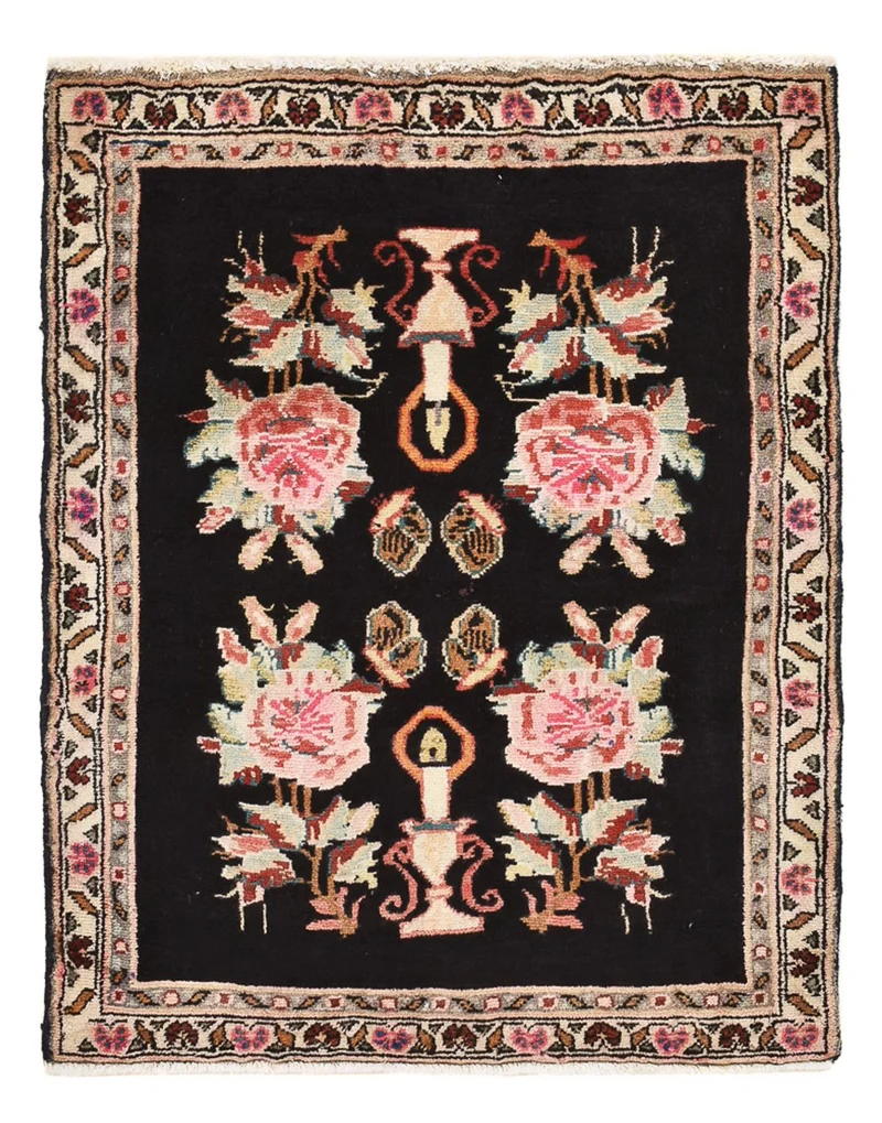 Perserteppich - Nomadic - 68 x 85 cm - dunkelblau