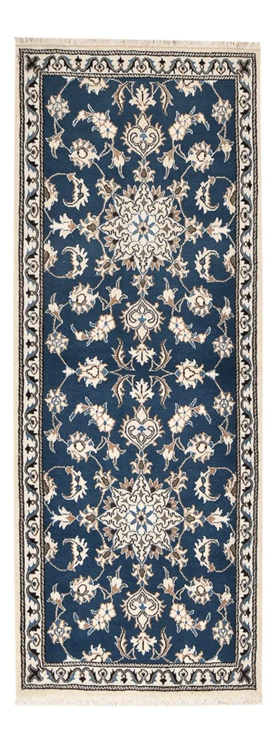Läufer Perser - Nain - 77 x 195 cm - seeblau