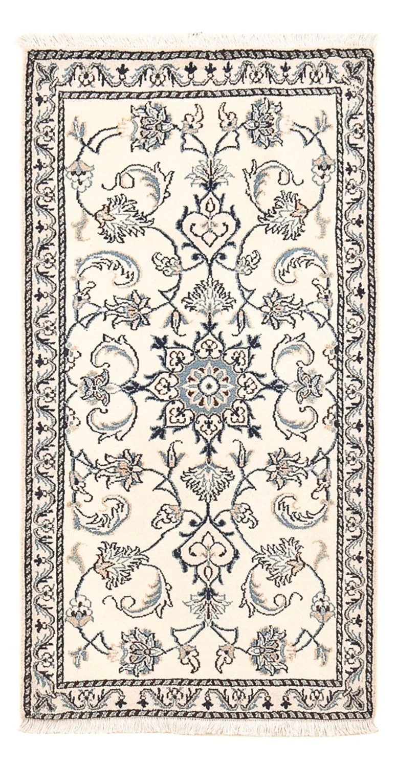 Perserteppich - Nain - 71 x 137 cm - hellgrau