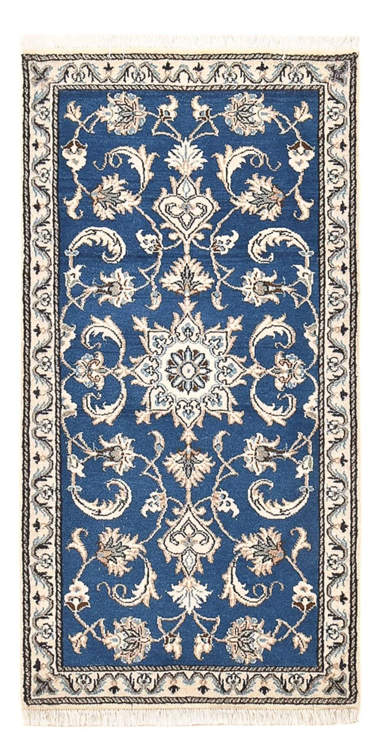 Perserteppich - Nain - 67 x 135 cm - blau