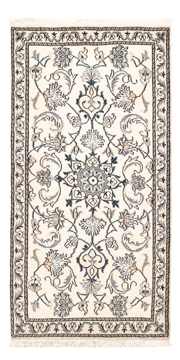 Perserteppich - Nain - 68 x 143 cm - hellgrau
