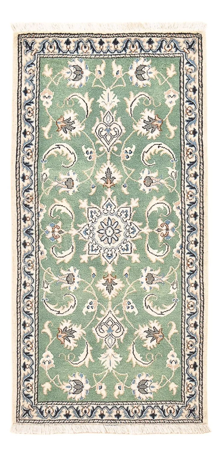 Perserteppich - Nain - 66 x 139 cm - hellgrün