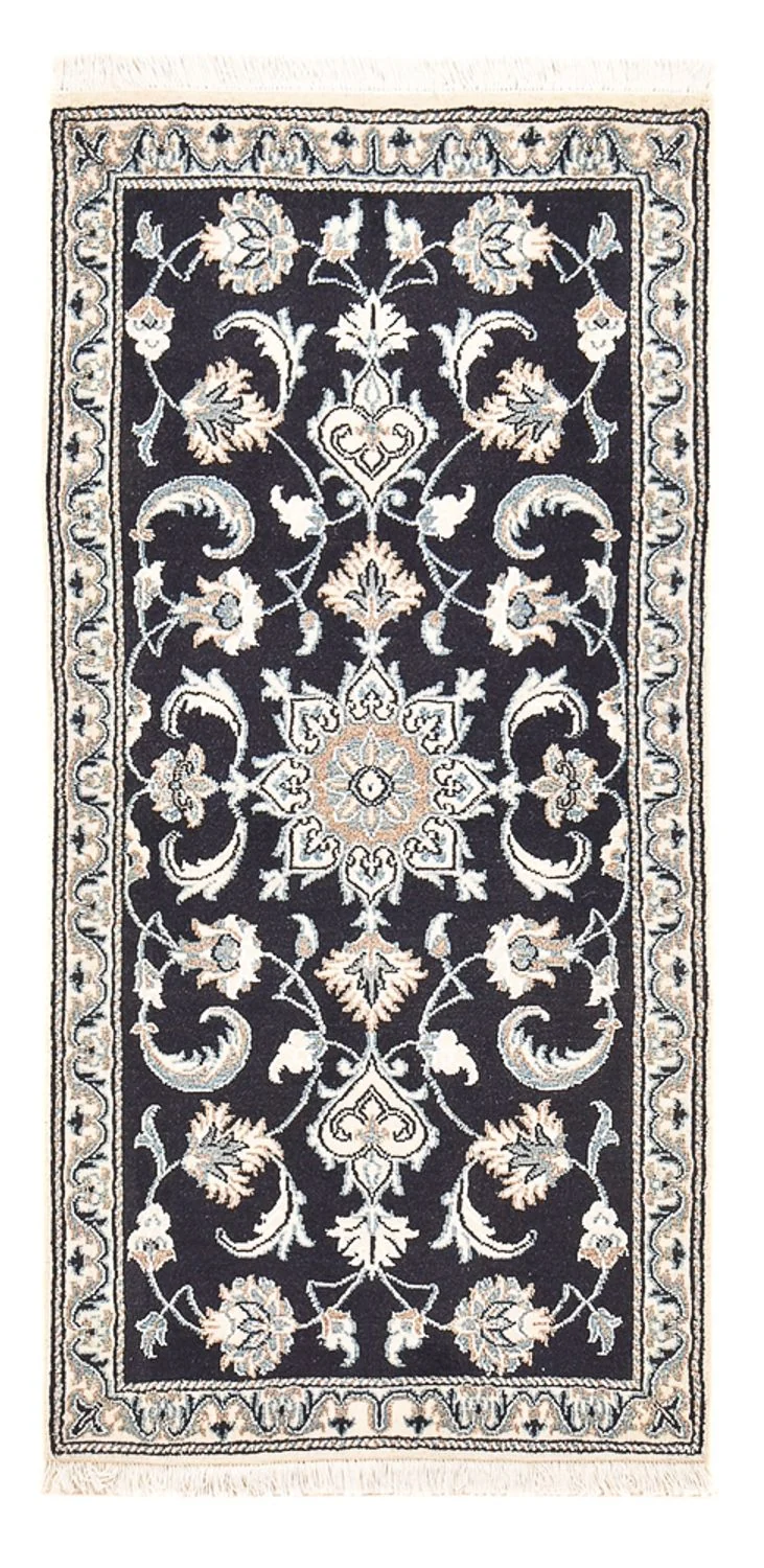 Perserteppich - Nain - 68 x 145 cm - dunkelblau