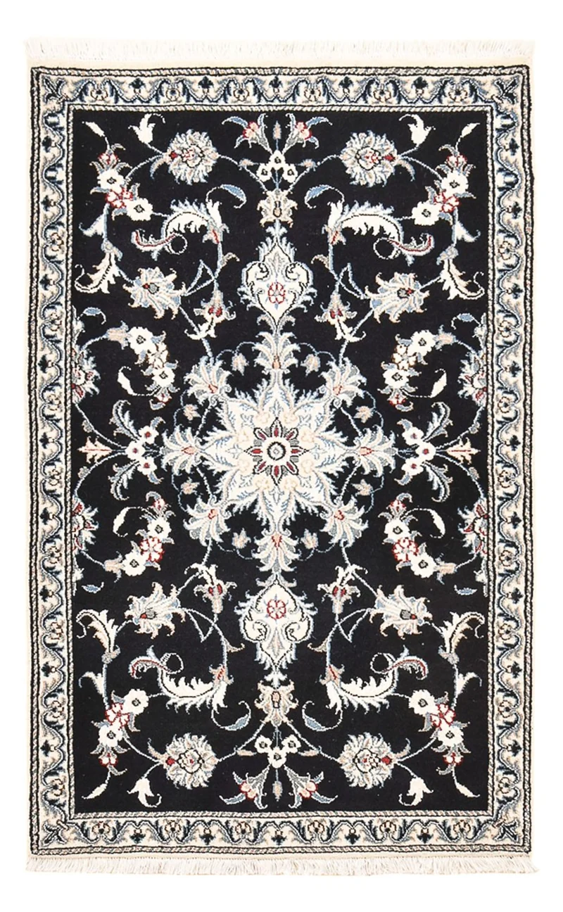 Perserteppich - Nain - 87 x 142 cm - dunkelblau