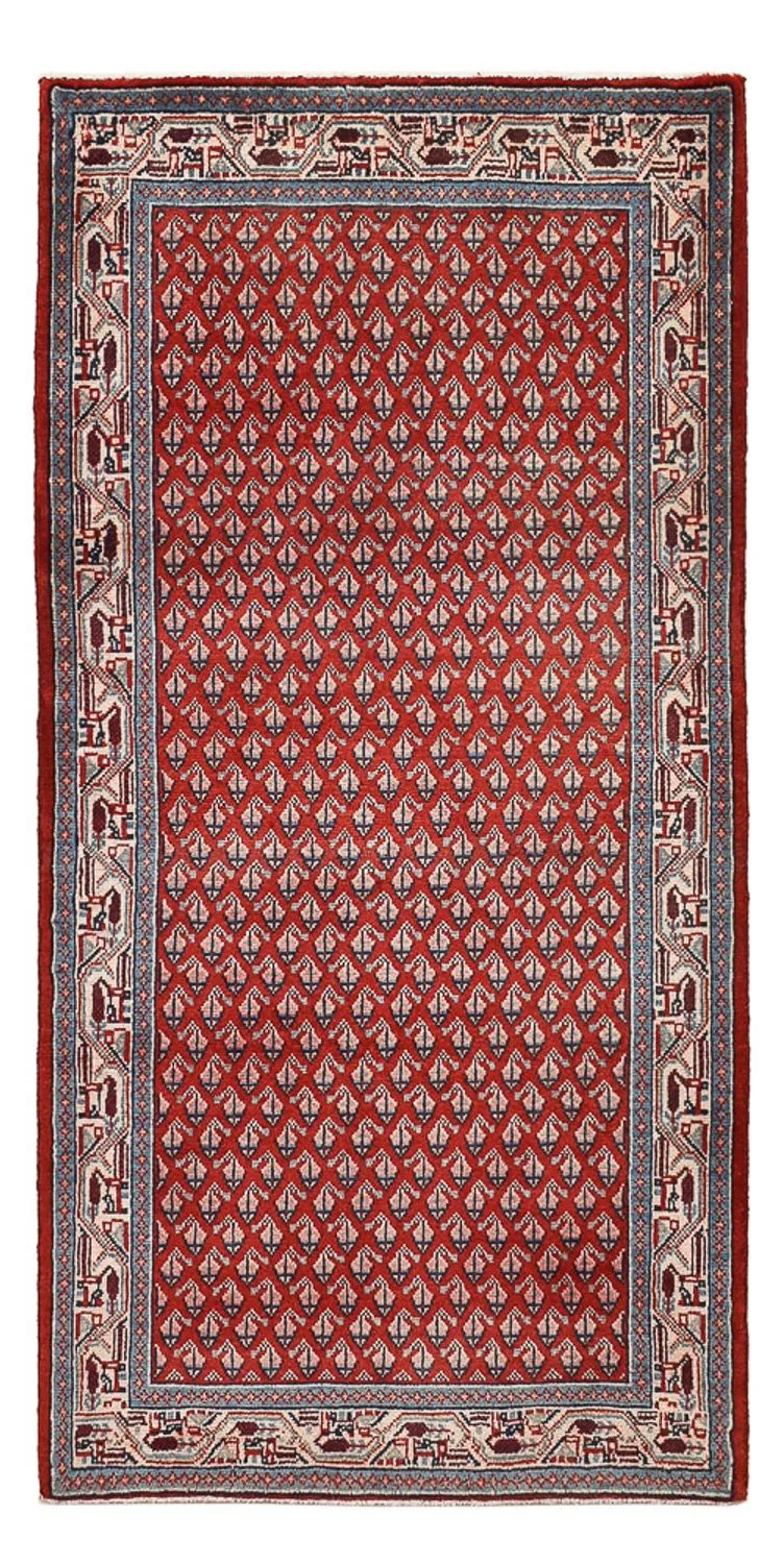 Perserteppich - Mir - 66 x 135 cm - dunkelrot