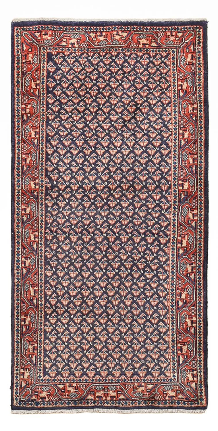 Perserteppich - Mir - 63 x 129 cm - dunkelrot