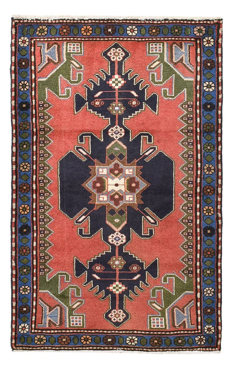 Perserteppich - Nomadic - 76 x 123 cm - hellrot