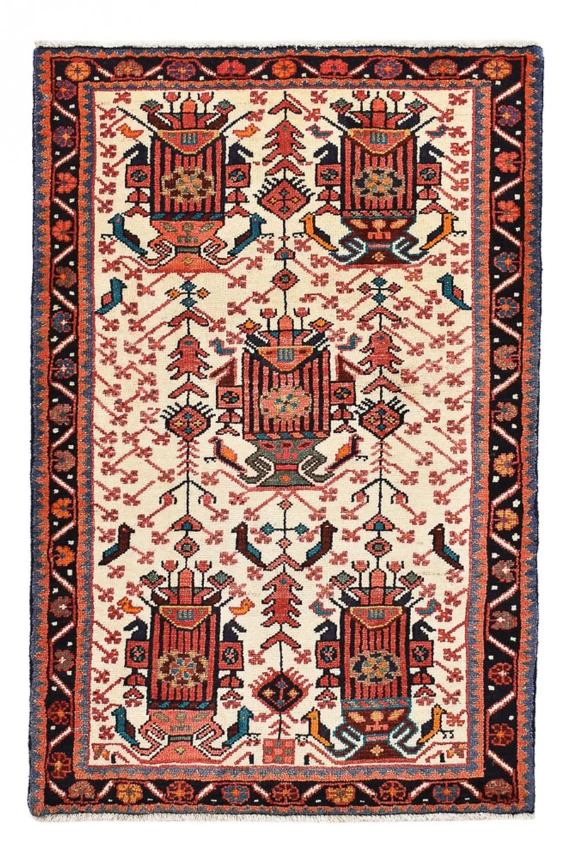 Perserteppich - Nomadic - 86 x 130 cm - hellrot