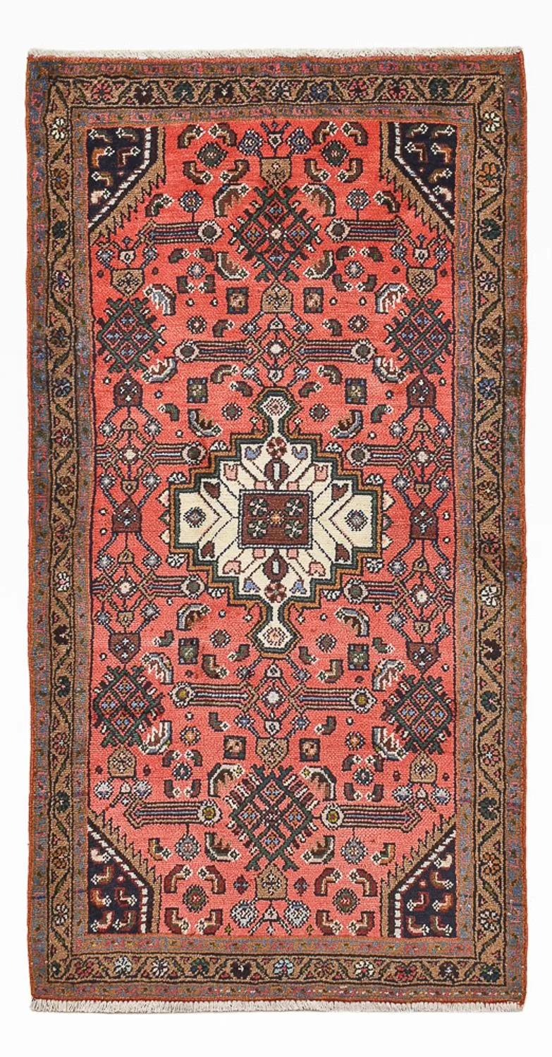Perserteppich - Nomadic - 81 x 155 cm - hellrot