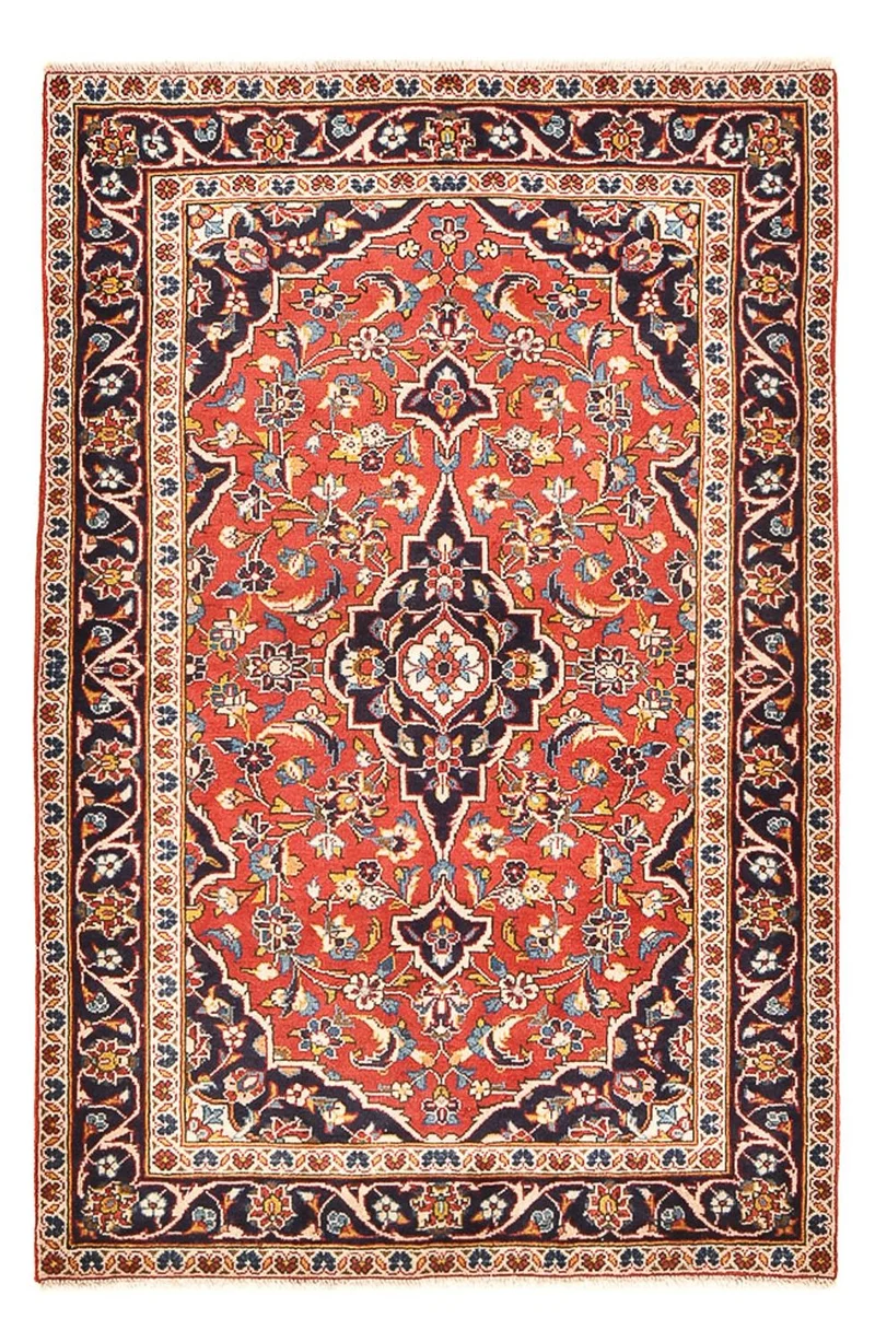 Perserteppich - Keshan - 97 x 145 cm - hellrot