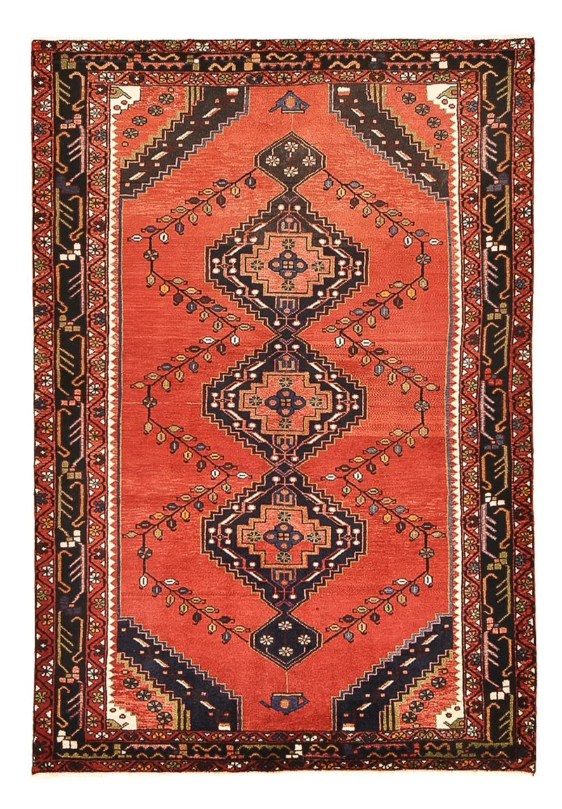 Perserteppich - Nomadic - 138 x 202 cm - rot