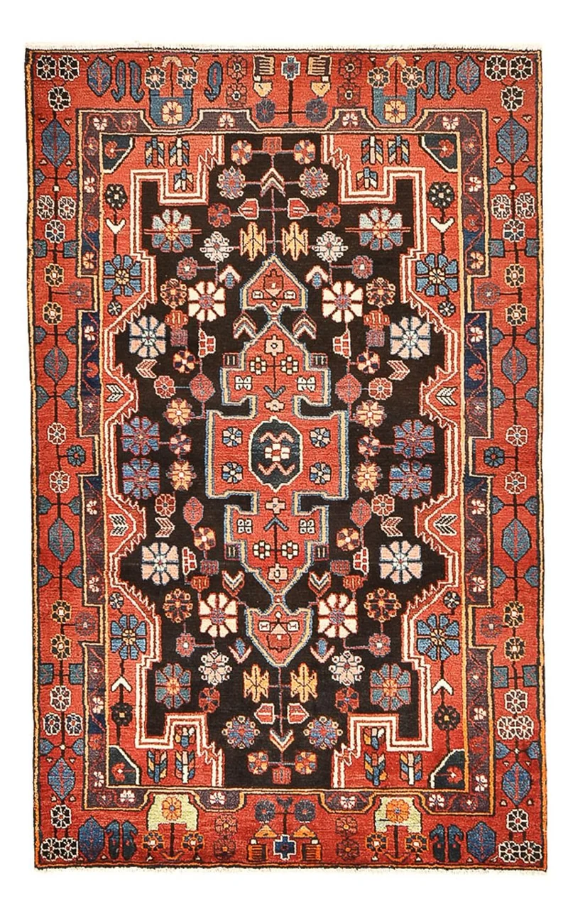Perserteppich - Nomadic - 117 x 190 cm - dunkelblau
