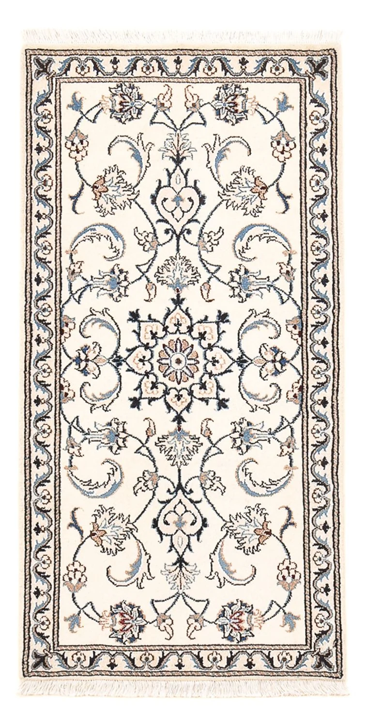 Perserteppich - Nain - 70 x 143 cm - hellblau