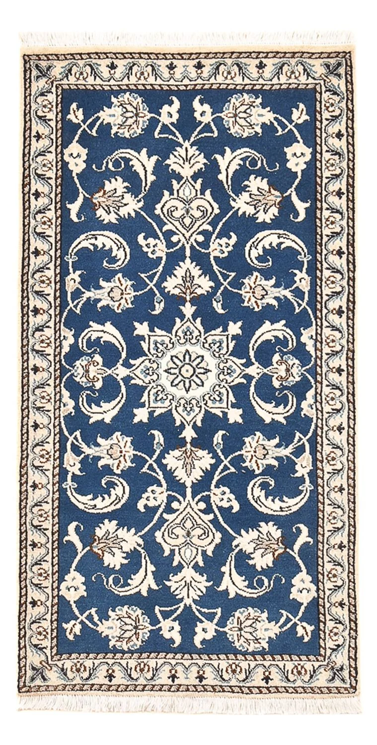 Perserteppich - Nain - 69 x 140 cm - blau