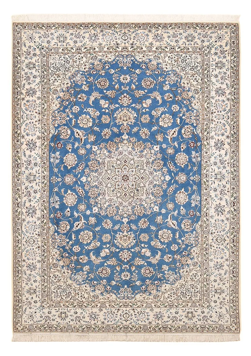 Perserteppich - Nain - Premium - 159 x 221 cm - blau