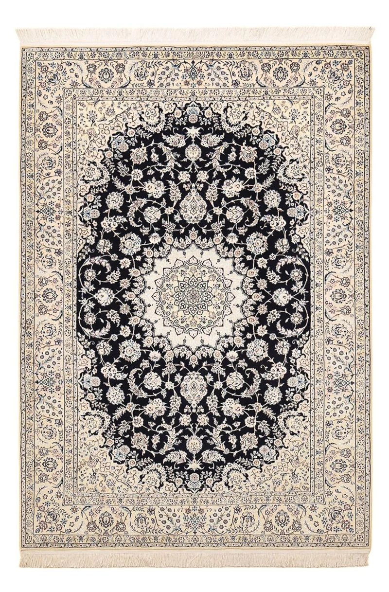 Perserteppich - Nain - Premium - 161 x 240 cm - dunkelblau