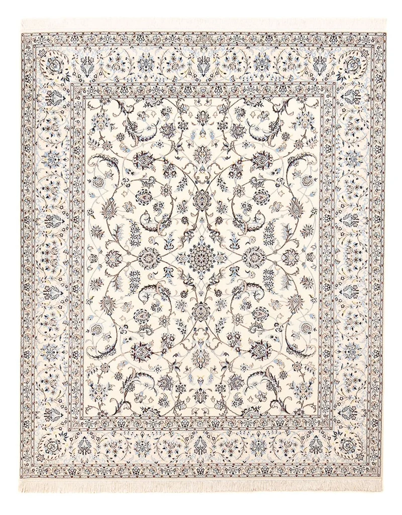 Perserteppich - Nain - Premium - 210 x 255 cm - hellgrau