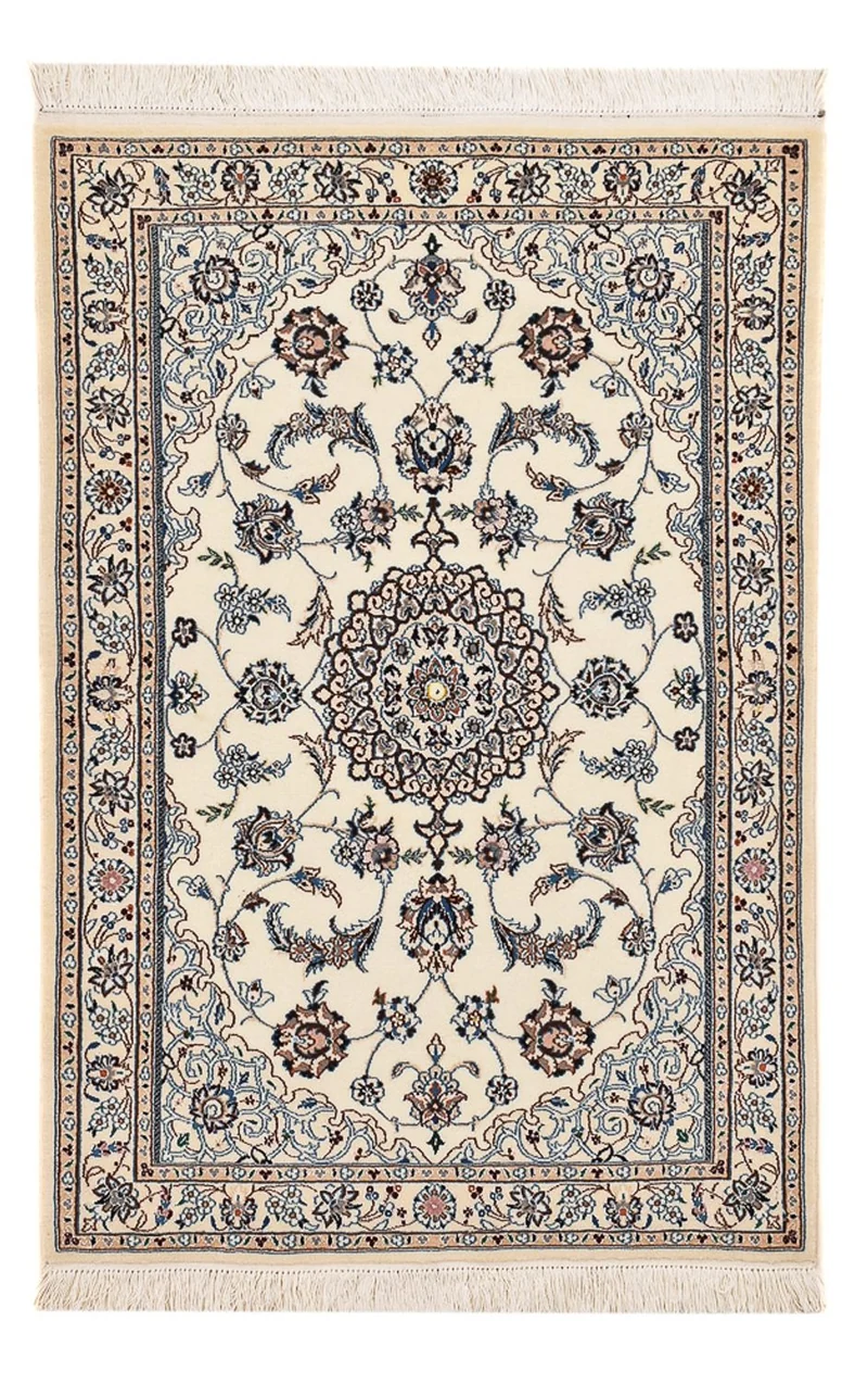 Perserteppich - Nain - Royal - 72 x 108 cm - hellgrau