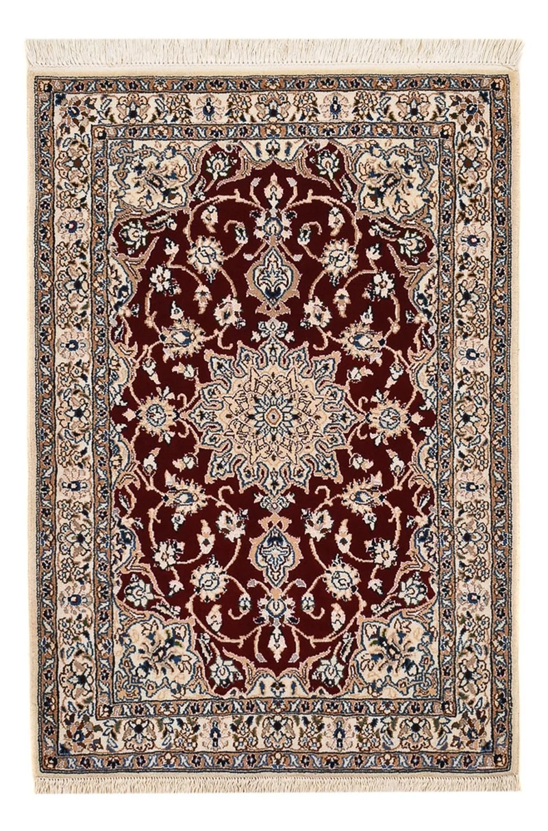 Perserteppich - Nain - Royal - 63 x 94 cm - dunkelrot