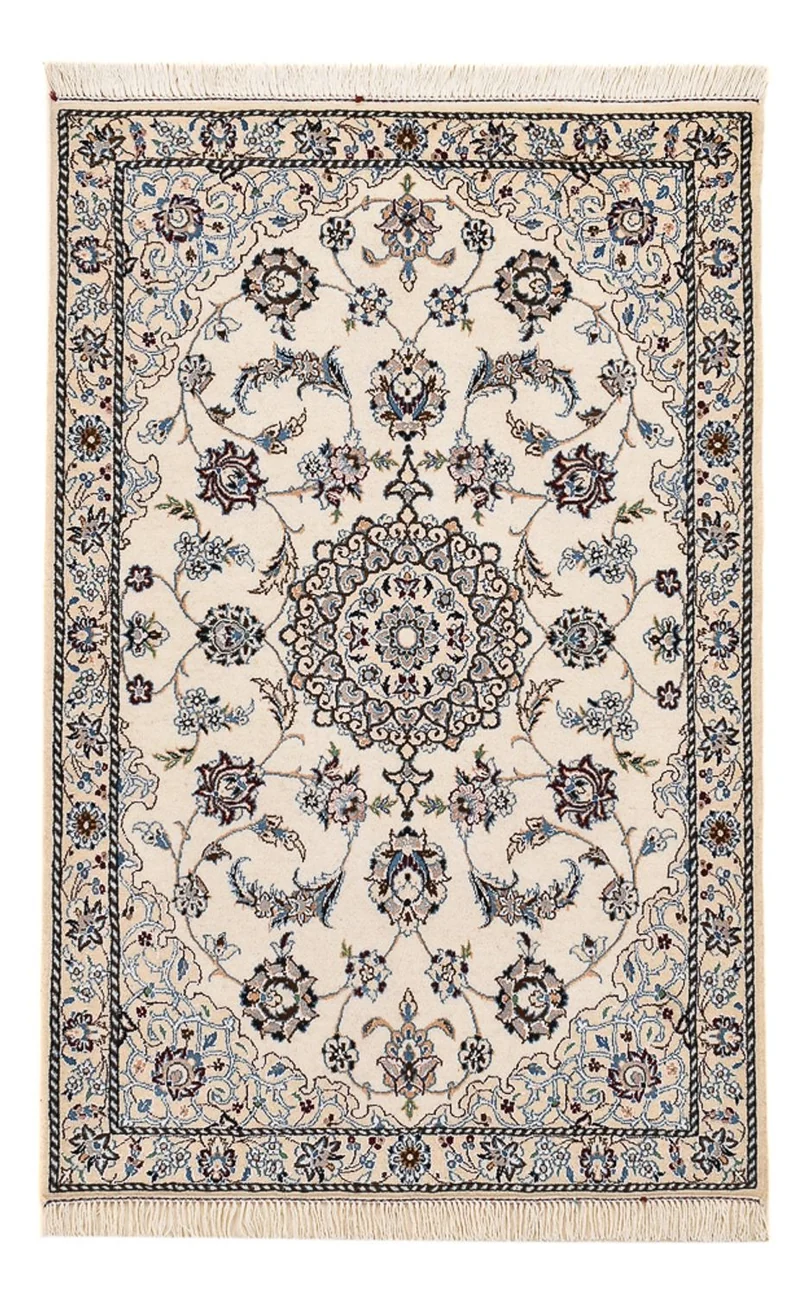 Perserteppich - Nain - Royal - 71 x 108 cm - hellgrau