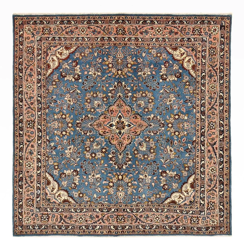Perserteppich - Nomadic quadratisch - 206 x 211 cm - blau