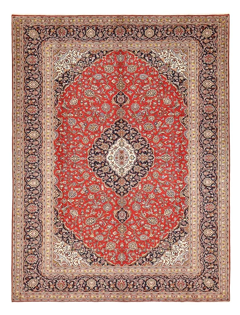 Perserteppich - Keshan - 293 x 392 cm - rot