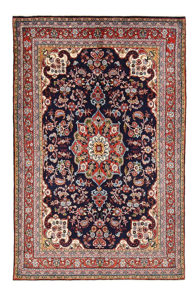 Perserteppich - Nomadic - 193 x 297 cm - dunkelblau