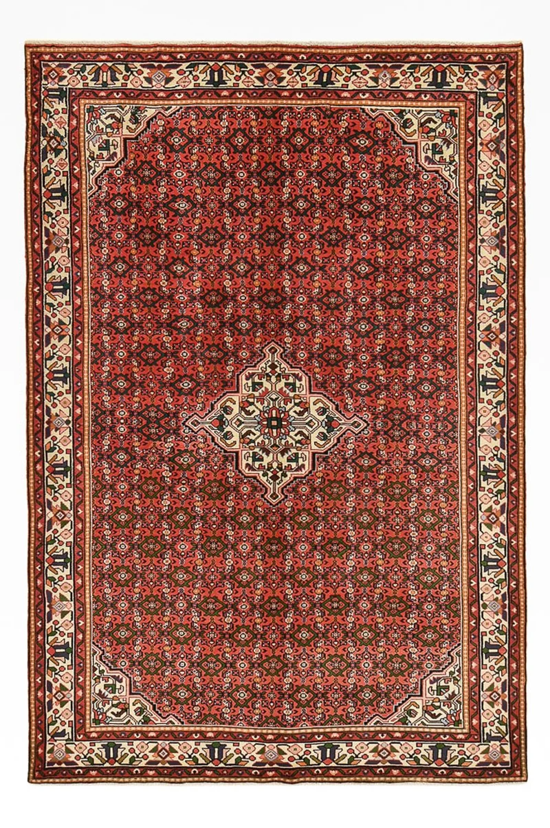 Perserteppich - Nomadic - 191 x 297 cm - hellrot