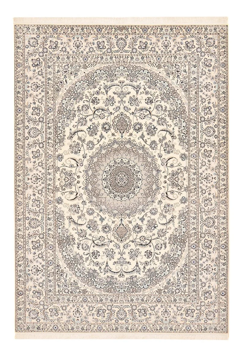 Perserteppich - Nain - Premium - 210 x 302 cm - weiß