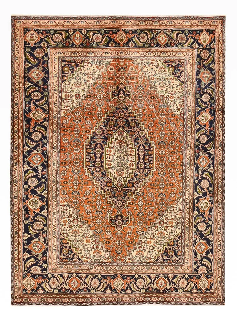 Perserteppich - Täbriz - 193 x 270 cm - hellrot