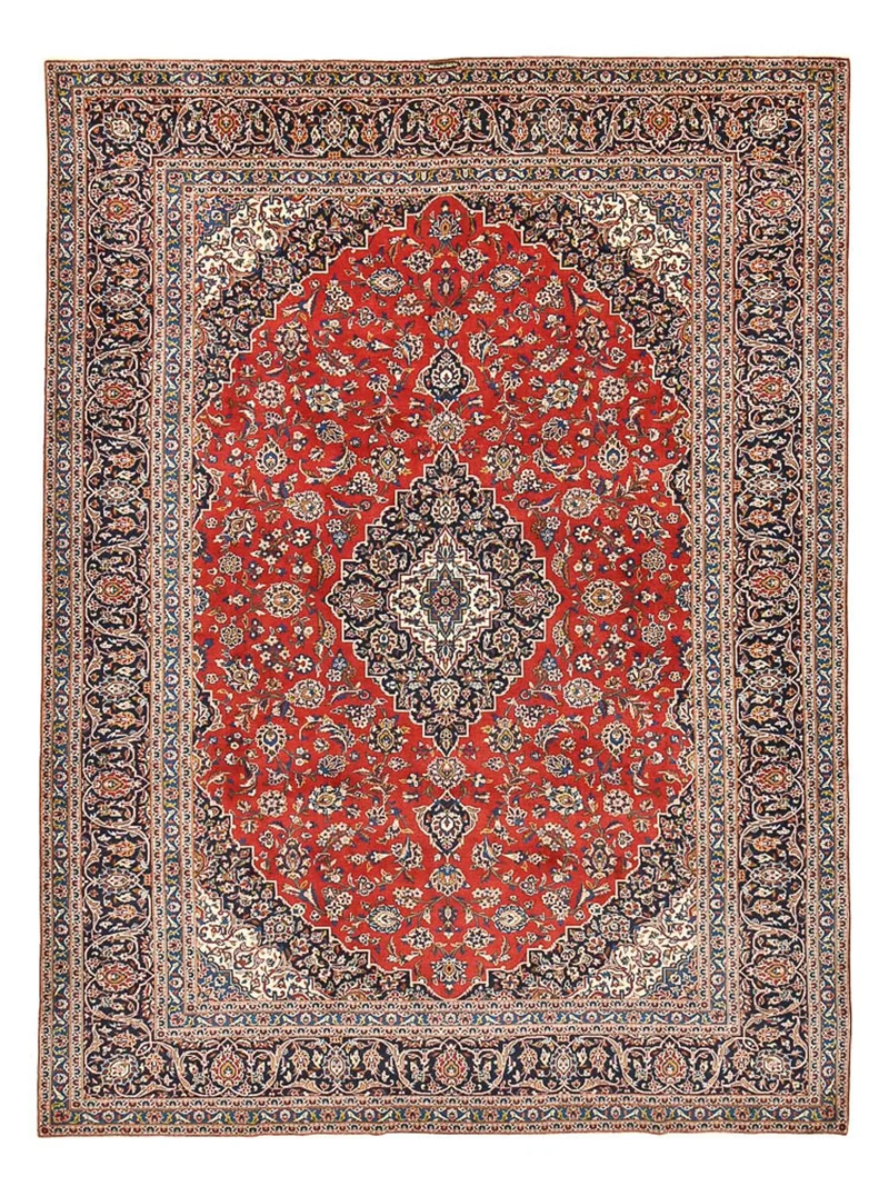Perserteppich - Keshan - 297 x 397 cm - rot