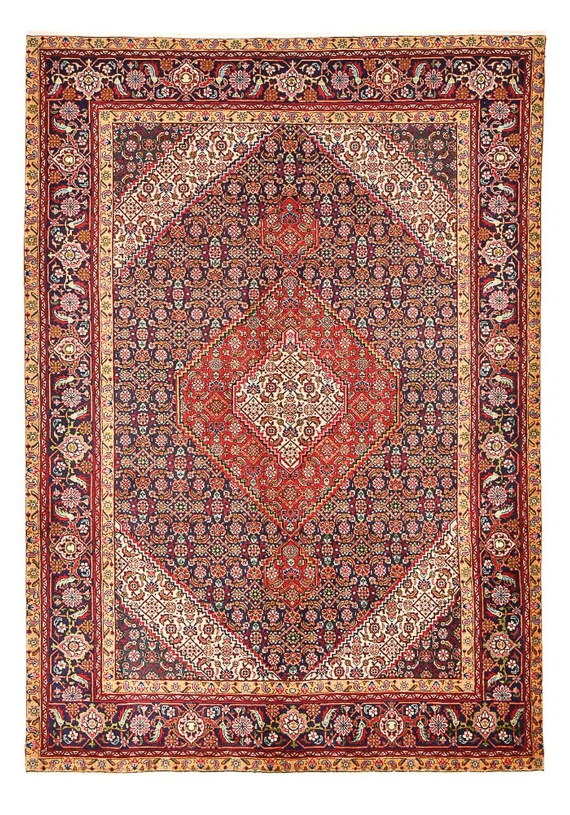 Perserteppich - Täbriz - 197 x 286 cm - bordeauxrot