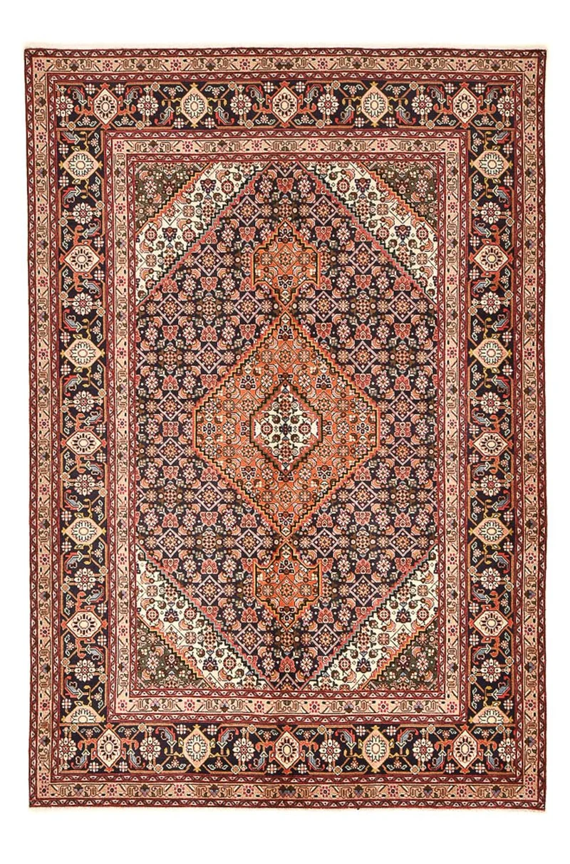 Perserteppich - Täbriz - 195 x 298 cm - dunkelbeige