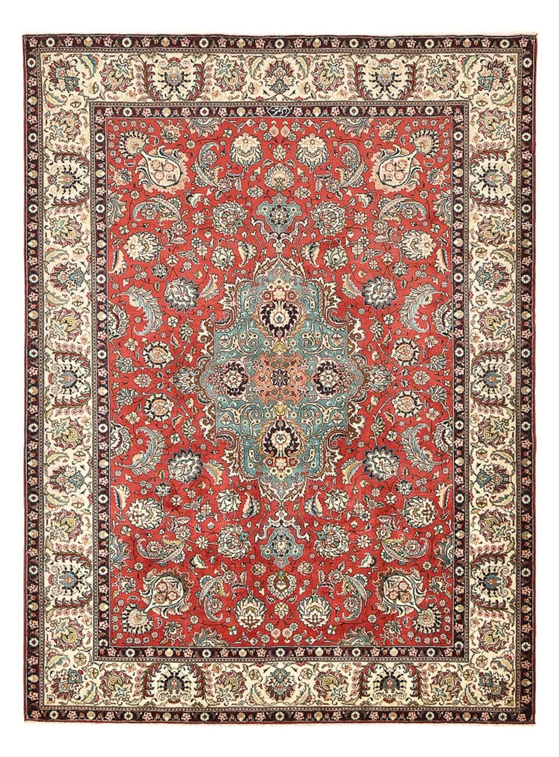 Perserteppich - Täbriz - 246 x 347 cm - hellrot